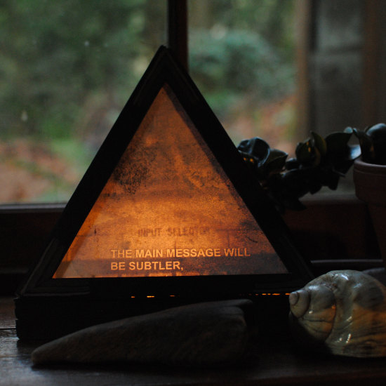 Balsa Pyramid Lamps